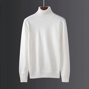 Unisex <b>Sweater</b> Winter Slim Fit Pullover Warm Jumper Korean Style High Neck <b>Turtleneck</b> Solid Color Knitted <b>Sweater</b> - Product Image 2