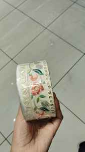 Lacets brodés à la machine en tissu de base blanc sur mesure en design floral et plusieurs couleurs pour robes de mariée de 2 pouces - Product Image 4