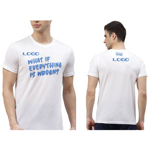 T-shirts pour hommes en coton 100% personnalisés en gros, mousse 3D pour impression en relief, option de fabrication vierge avec mélange de polyester - Product Image 5