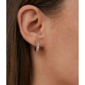 10K oro amarillo oro rosa y oro blanco corte redondo laboratorio cultivado diamante boda pendientes mujer joyería de moda pendientes de compromiso - Product Image 3