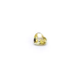 Yellow Color Fashion Heart Cut Natural Sri Lanka Accessories Jewelry Bulk Stone Loose Gemstone Standard Carat Shape Sapphire