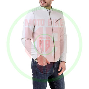 Veste en cuir véritable pour homme, légère, style streetwear, pour l'hiver, avec logo personnalisé, vente en gros du fabricant - Product Image 5
