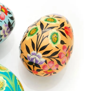 Coffret cadeau de Pâques en bois personnalisé-Décorations d'oeufs floraux du Cachemire pour la maison | VIET FARGIMEX - Product Image 3