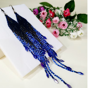 Pendientes Borla Flecos-Dorado-Largo - Product Image 1