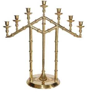 Bougeoir en laiton personnalisable fait main de qualité supérieure pour l'éclairage religieux et domestique de Noël - Product Image 6