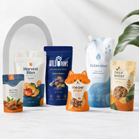 Bolsa de Embalaje con Barrera Autosellable, Impresa Personalizada en Pequeñas Cantidades, Bolsa de Plástico para Alimentos con Forma Especial
