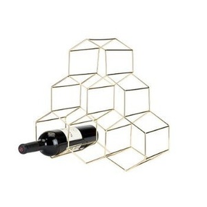 Estante de vino de metal de varios niveles hecho a mano soporte de vino decorativo para el hogar para fiestas y ocasiones tinas de bebidas para hielo - Product Image 1