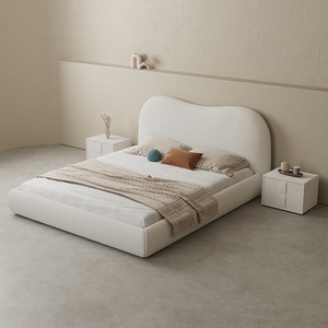 Personnalisation OEM Cadre de <span class=keywords><strong>lit</strong></span> King Size avec vérin à gaz et rangement, en tissu bouclé Wabi-sabi, pour chambre d'hôtel et chambre principale. - Product Image 3