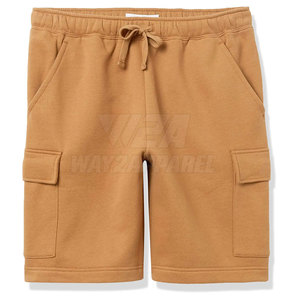 Coupe ample taille élastique en gros hommes coton polaire Shorts taille personnalisée hommes coton polaire Shorts pour un usage décontracté - Product Image 1