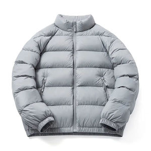 Veste matelassée unisexe personnalisée OEM, écologique, de haute qualité, 100% polyester, col montant, légère, imperméable, personnalisable pour homme - Product Image 4