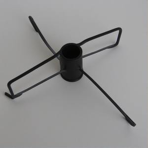 Hand <b>Polished</b> <b>Black</b> Iron Christmas Tree Stand In Matte Finish Artisan Made Designed For Stable Festive Use And Decorative - Product Image 4