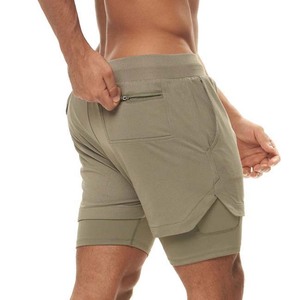 Vente de gros Prix bas Personnalisé Séchage rapide Confortable Couleur unie Gym Running Musculation Jogger Vêtements pour hommes Shorts pour hommes - Product Image 3