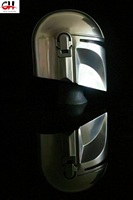 Casco CHk de 18 Pulgadas, de Acero Plateado, Estilo Medieval, Boba Fett, Mandaloriano, con Logotipo Personalizable en Relieve, para Halloween, Fiestas de Cumpleaños