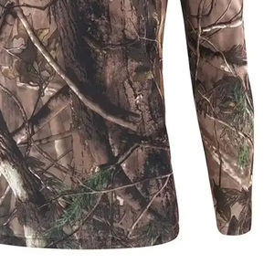 Long Sleeve Forest Camo Hunting T-Shirts For <b>Hunters</b> Warm And Flexible Shirt Ideal For Autumn Use <b>Men</b> Hunting T-Shirts - Product Image 6