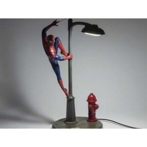 Lampe de table LED Spider-Man, alimentée par USB, design moderne minimaliste avec abat-jour noir et blanc pour chambre à coucher et salon, certifiée ROHS - Product Image 2