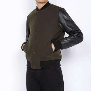 Nuevos hombres de invierno Unisex Button Down College Letterman Bomber Chaquetas Custom Baseball Varsity Jacket - Product Image 5