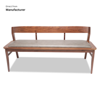 Meubles de maison OEM et ODM meubles de salle à manger bancs en bois avec dossier style coréen et japonais