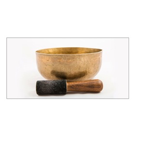 Cuenco de canto tibetano hecho a mano para práctica de Yoga, Mantra antiguo tallado para meditación y curación - Product Image 5