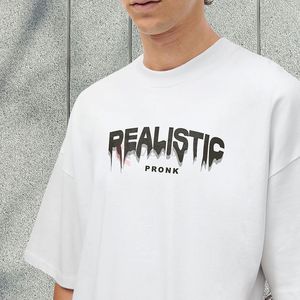 Người Đàn Ông Quá Khổ T-Shirt 100% Cotton 260gsm Heavyweight Thời Trang Dạo Phố Tùy Chỉnh Trở Lại Đồ Họa Dtg In Kỹ Thuật Số TEE Bán Buôn - Product Image 3