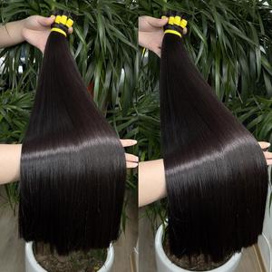 Nuestro cabello crudo de la más alta calidad, blanqueador de bebé de donante único, extensión a granel de cabello vietnamita de color más alto, trama Genius Lista de lujo - Product Image 5