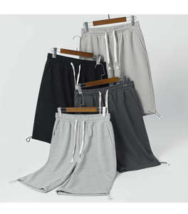 2025 nouveauté hommes Shorts d'entraînement en gros été Style droit décontracté avec motif solide Shorts - Product Image 3