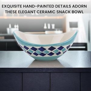 Tazón de Cerámica de Alta Temperatura para Uso Diario Duradero, Tazón de Comida de Cerámica Esmaltada con Superficie Resistente a los Arañazos, Hecho a Mano - Product Image 5