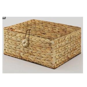 Boîtes de rangement rectangulaires en jacinthe de style vintage OEM panier de stockage d'eau naturel multifonctionnel conception flexible bonne qualité - Product Image 3