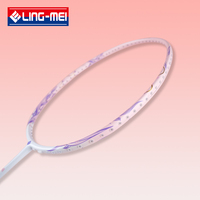 Raquette de badminton légère haute performance avec tension de cordage durable et prise confortable