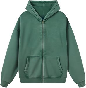Sudadera con Capucha Extra Grande de Alta Calidad Personalizada, Estilo Urbano, Acabado Vintage Lavado al Ácido, Sudadera Clásica Urbana - Product Image 1