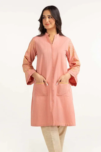 2025 Lady Fashion Apparel Long Cotton Design Wholesale Formal Unstitched <b>Kurtis</b> Customized OEM Serviced Customized Design - Product Image 3