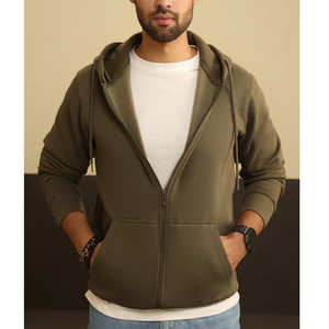 2025 meilleure qualité hommes fermeture éclair Style sweat à capuche 100% coton hiver haut Streetwear fabriqué Pakistan prix raisonnable à capuche - Product Image 3