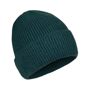 Bonnet en polyester de couleur unie, bonnet tricoté ample, bonnet chaud unisexe, bonnet d'hiver rayé, confortable, doux, chaud et épais - Product Image 1