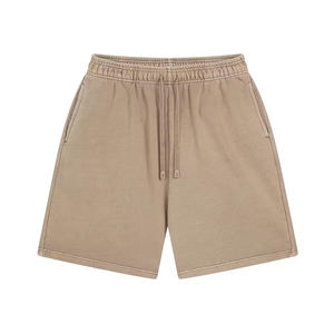 Shorts de Felpa Francesa con Lavado Ácido, Personalización con Impresión Puff, Bordado de Algodón, Shorts con Pedrería al por Mayor, Pantalones Deportivos Desgastados - Product Image 1