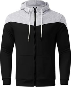 เสื้อฮู้ดแบบสวมศีรษะสำหรับผู้ชายเสื้อฮู้ดแบบรูดซิป3D พิมพ์ลายพัฟโลโก้ตามสั่งสไตล์ไฮสตรีทสูง - Product Image 1