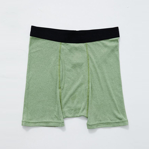 Ropa interior para hombre 95% algodón 5% Spandex transpirable Boxer Shorts Natural sin teñir vegano cómodo diario antibacteriano - Product Image 1