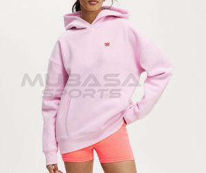Custom Printed Heavy Cotton Fleece Pullover Hoodies Sweatshirts Women <b>Ladies</b>' Plus XS Comfortable Low MOQ Appliques Winter - Product Image 2
