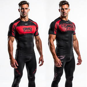 Custom BJJ Rash Guards Fabricante Premium Sublimación Impresión Durable MMA Rash Guards Ideal para Gimnasio y Lucha - Product Image 6