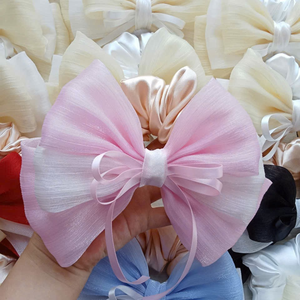 Tóc Đàn Hồi Scrunchy Ban Nhạc Rộng Lớn Fluffy Scrunchies Tóc Tie Phụ Kiện Quà Tặng Ý Tưởng Cho Phụ Nữ Cô Gái OEM Odm Made Trong Việt Nam - Product Image 2