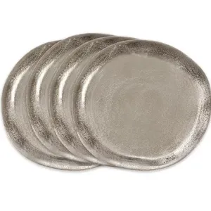Assiette de présentation unique, dernière nouveauté, pour hôtel, mariage, événements, décoration de table, service de nourriture, utilisation en métal - Product Image 6