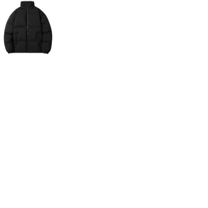 Blouson matelassé en toile pour homme, couleur unie, style urbain hivernal, col montant décontracté, coupe-vent, respirant, écologique, séchage rapide - Product Image 5