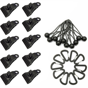 Clips <span class=keywords><strong>de</strong></span> <span class=keywords><strong>fixation</strong></span> coupe-vent <span class=keywords><strong>pour</strong></span> auvent <span class=keywords><strong>de</strong></span> camping extérieur, vis à écrou, crochets et pinces <span class=keywords><strong>pour</strong></span> bâche <span class=keywords><strong>de</strong></span> caravane, véhicule, piscine, bateau - Product Image 1