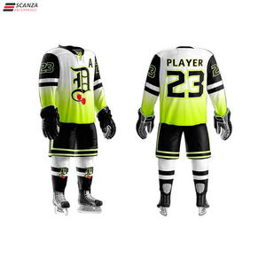 Vente en gros d'uniformes de hockey sur glace unisexe de haute qualité, nouveaux ensembles personnalisés de grande taille pour hommes, shorts techniques d'impression pour votre équipe - Product Image 6