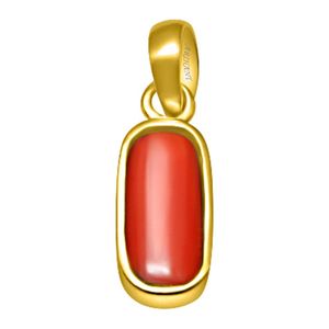 Colgante de Coral Natural (Moonga) de 4.25-12.25 Ratti con Engaste de Ashtdhatu, Gema Astrológica Certificada - Product Image 2