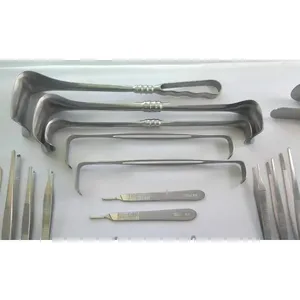 Ensemble d'instruments chirurgicaux pour laparotomie abdominale en acier inoxydable, 104 pièces, manuel - Product Image 2