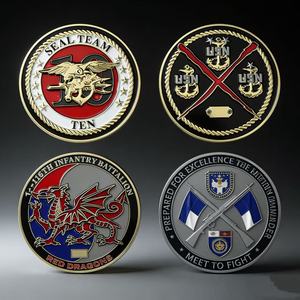 Porta Monete Commemorativo Personalizzato in Zinco Rotondo Elettroplaccato con Stampa UV 3D per Collezione - Product Image 3