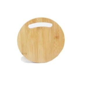 Tabla de cortar de mesa con recorte festivo de diseño moderno, artículos de cocina de forma redondeada de madera Natural, tamaño perfecto para cocina moderna - Product Image 5