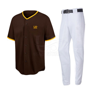 Nouvelle Arrivée 2025 – Ensemble Sportif Personnalisé pour Homme Adulte, Uniforme de Baseball 100% Polyester Respirant de Haute Qualité, Col en V, Poches, Uni - Product Image 2