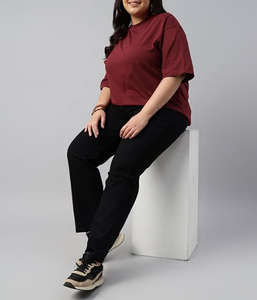 Best Quality 100% Cotton Women's Oversized T Shirts Breathable Eco-Friendly Custom Design Plus Size Light <b>Weight</b> Casual Street - Product Image 4