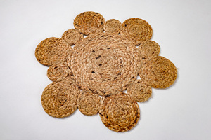Mantel Individual de Yute y Algodón Trenzado de 40 x 40 cm, Ecológico, para Comedor, Venta al por Mayor, Exportación - Product Image 6