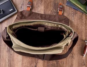 Bolso de mensajero de lona, maletín para portátil, mensajero, bandolera, hombro, regalo, - Product Image 5